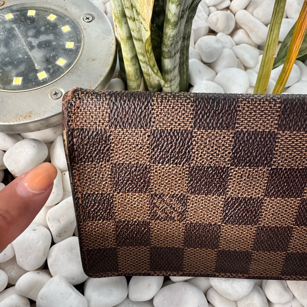 Louis Vuitton Damier Ebene Long Wallet – Authentic, Made in France, Rehab - Picture 7 of 13